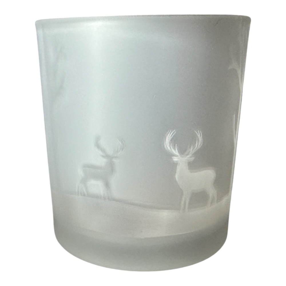 Yankee Candle Baby Deer in the Woods Frosted Votive Holder